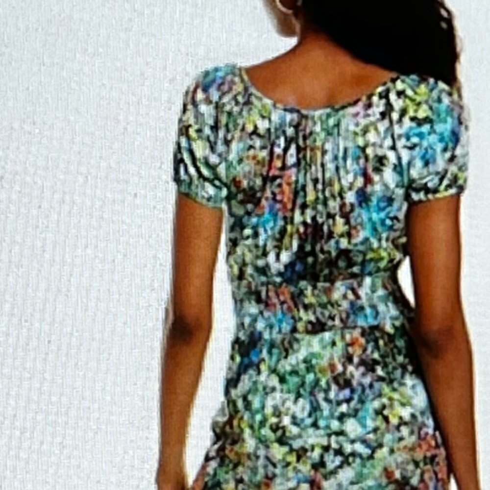 Atelier Women's Blue Wildflower Maxi Dress Size 8 - Picture 2 of 10